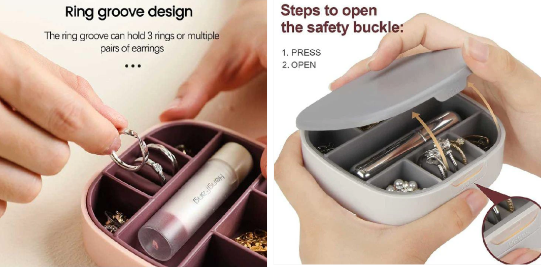 Mirror Jewelry Box Organizer