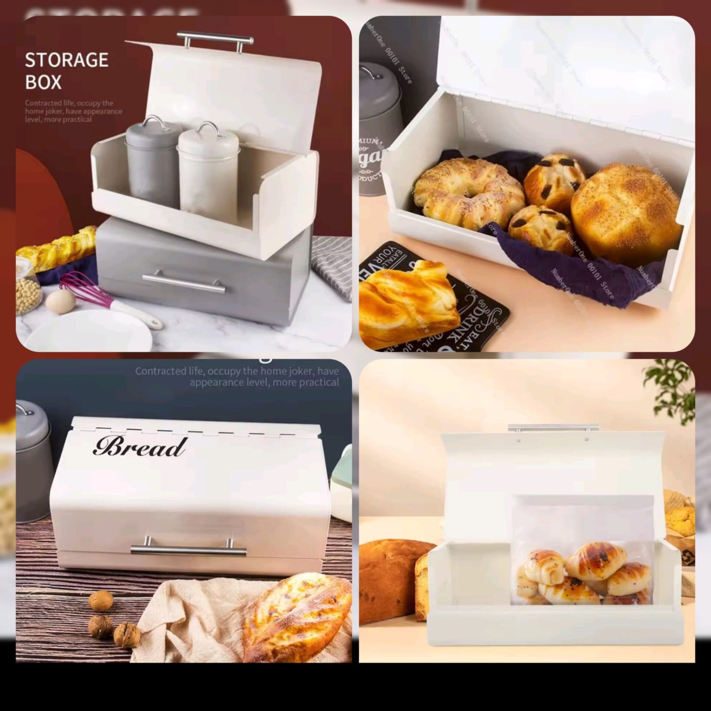 Multifunctional Luxury Metal Bread Storage Box- Premium Quality