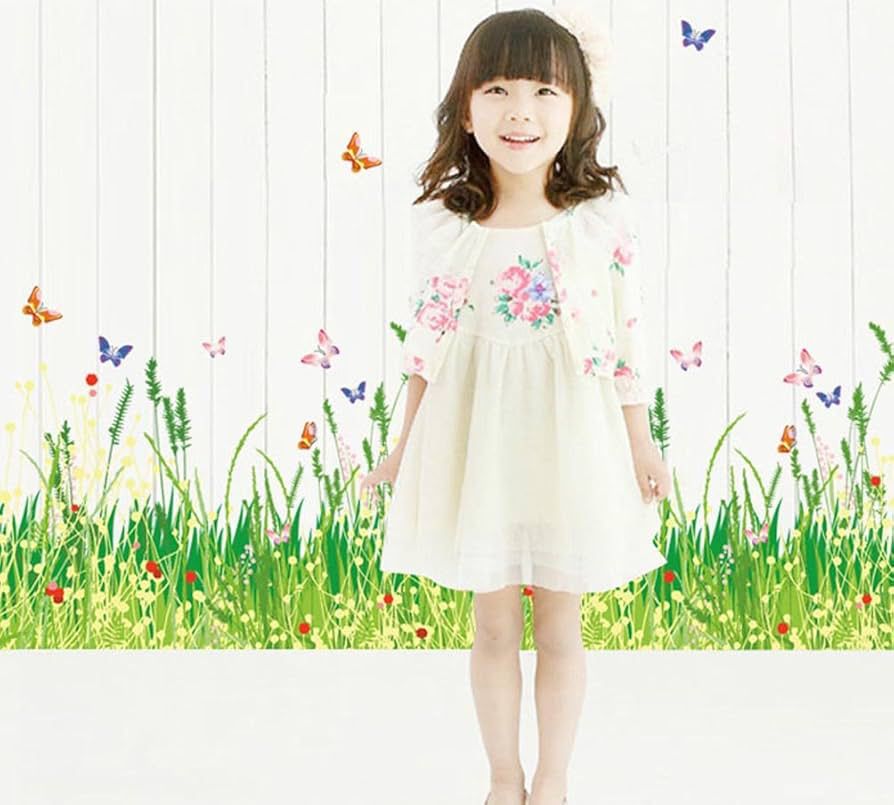 Plant & Butterfly Wall Decal