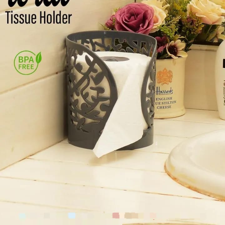Stylish Floral Round Shape Tissue holder