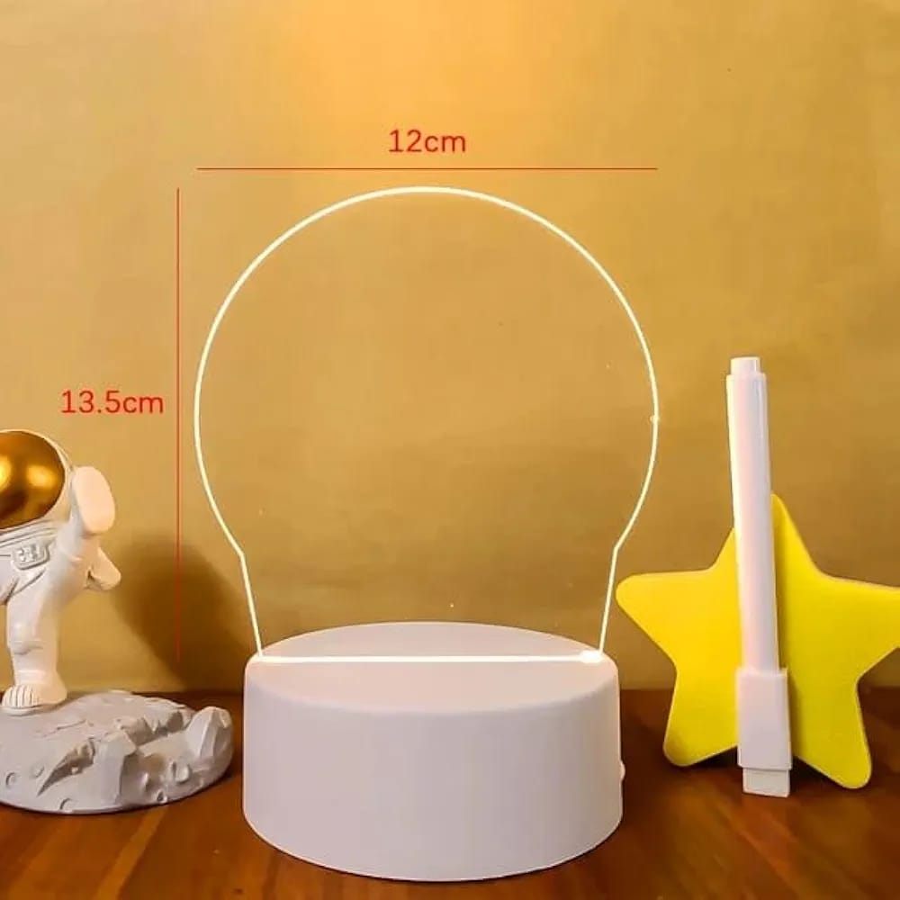 LED Acrylic Message/Note Board Lamp