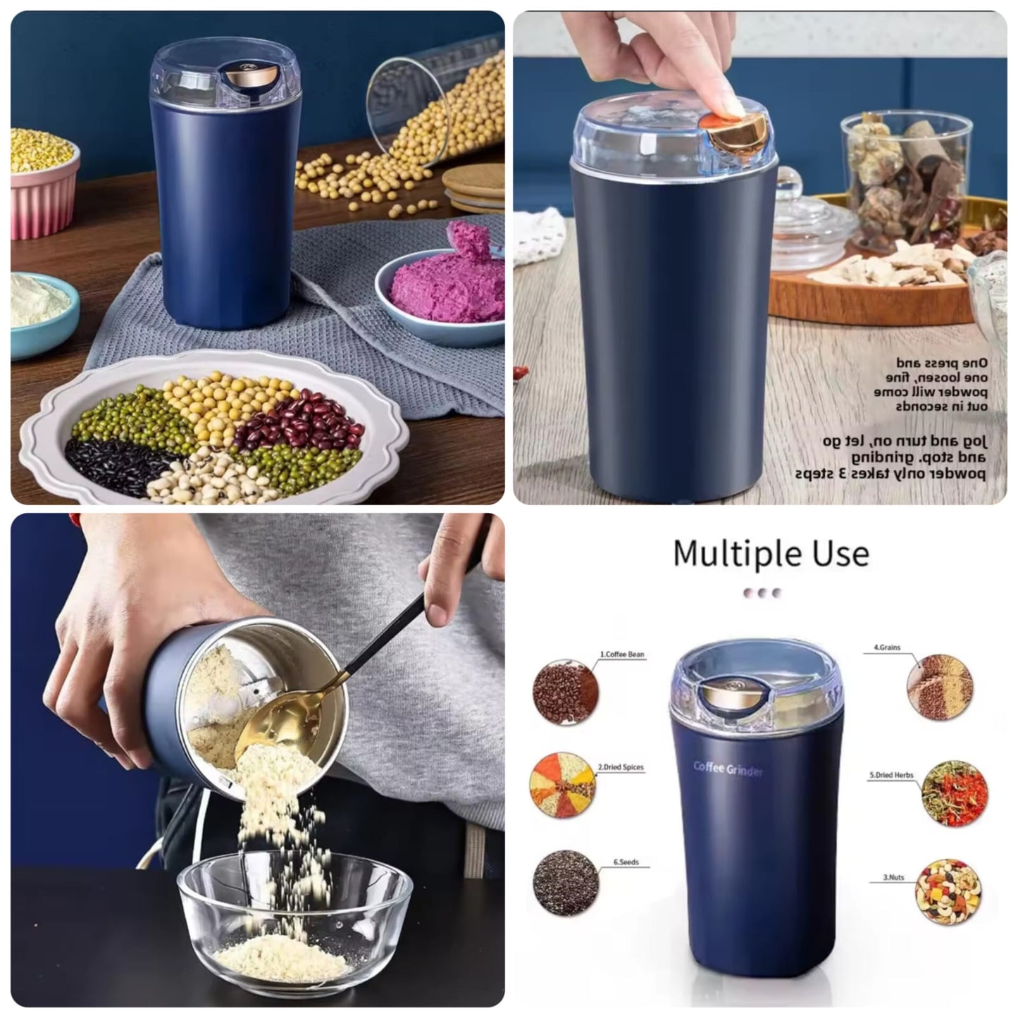 6 Blates Electric Multifunctional Grinder