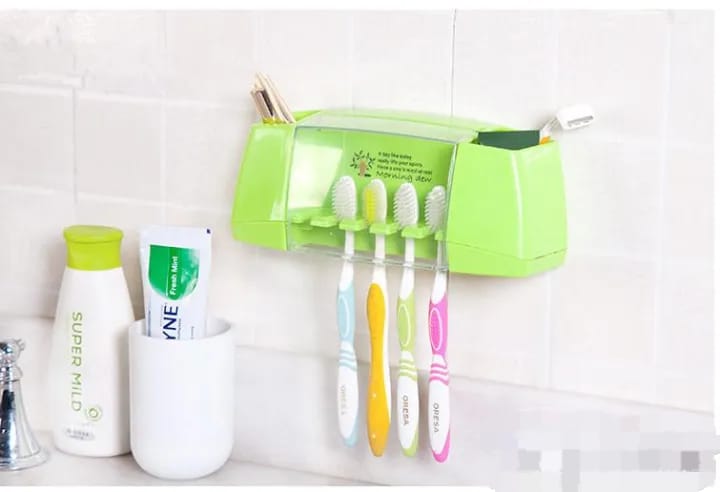 Toothbrush And Toothpaste Holder/Rack