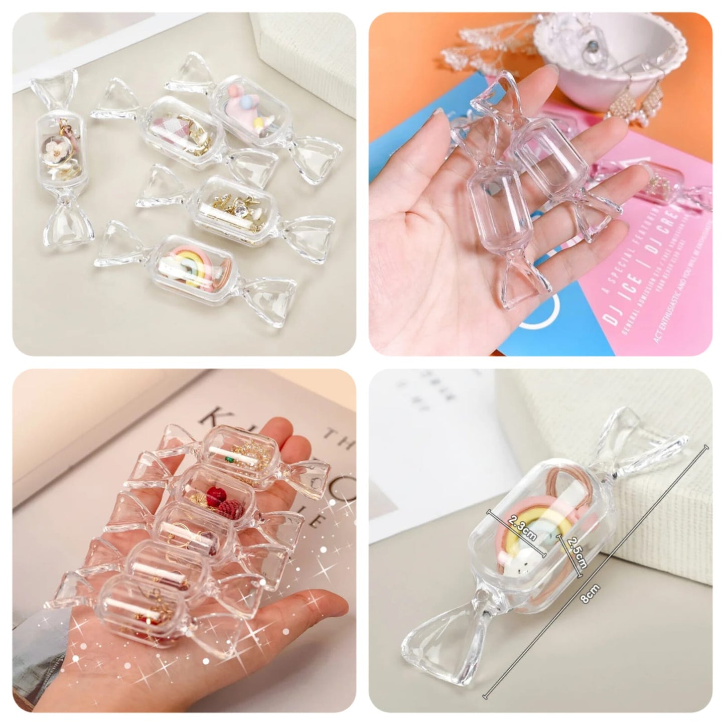 Acrylic Candy Jewelry - 10pcs Pack