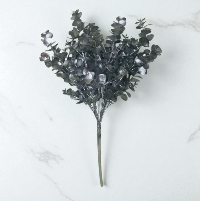 Silver Metallic Floral Stems - Flower