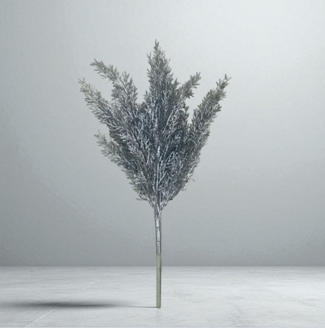 Silver Metallic Floral Stems - Flower