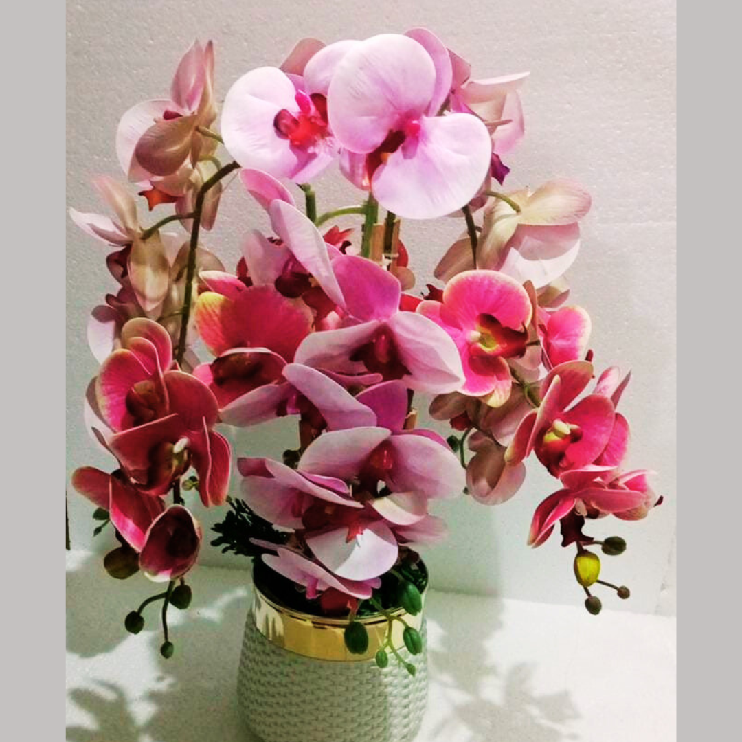Elegant Artificial Orchid Arrangement