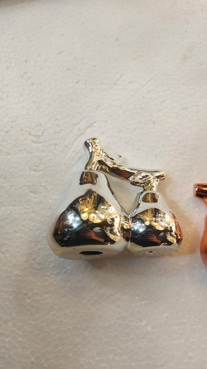 Metallic Snoopy/Cartoon Dog Figurines -  Decor