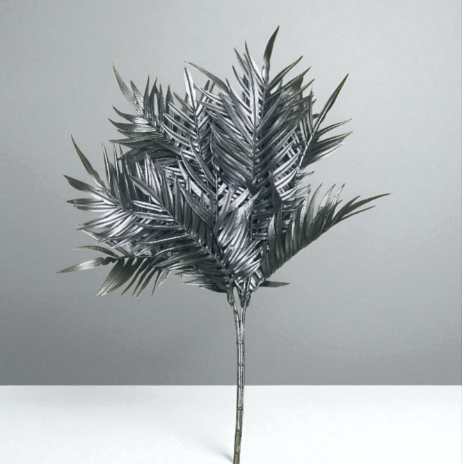 Silver Metallic Floral Stems - Flower