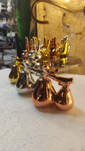 Metallic Snoopy/Cartoon Dog Figurines -  Decor