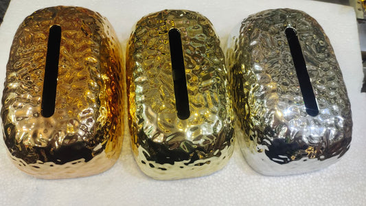 Metallic Textured Tissue Box