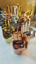 Metallic Hamsa/Open Hand Figurines -  Decor