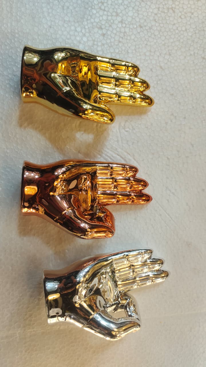 Metallic Hamsa/Open Hand Figurines -  Decor