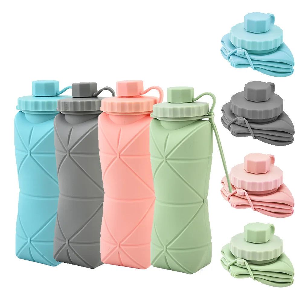 Silicon Folding bottle 600ml Ideal for travelling