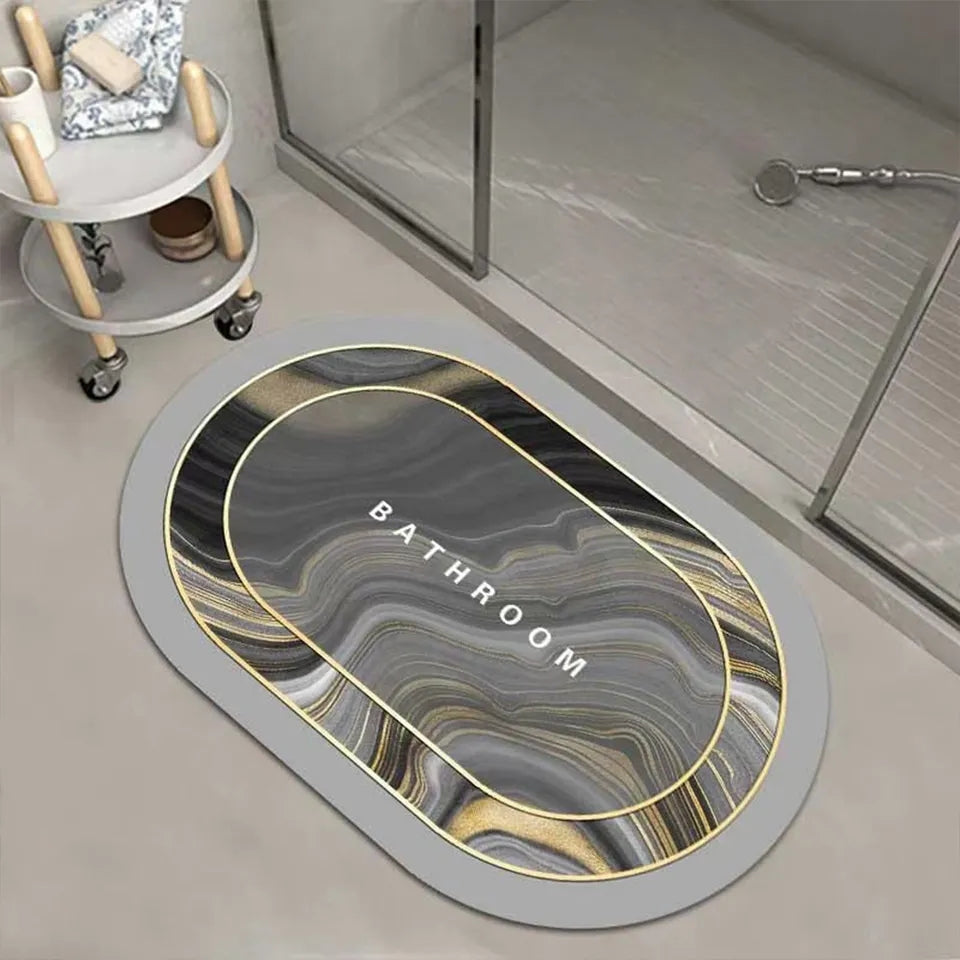 Water Absorbent & Anti Slip Bathroom Mat - Premium Quality