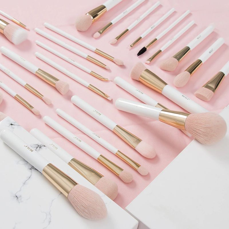 10pcs Marble Design Makeup Brush Set