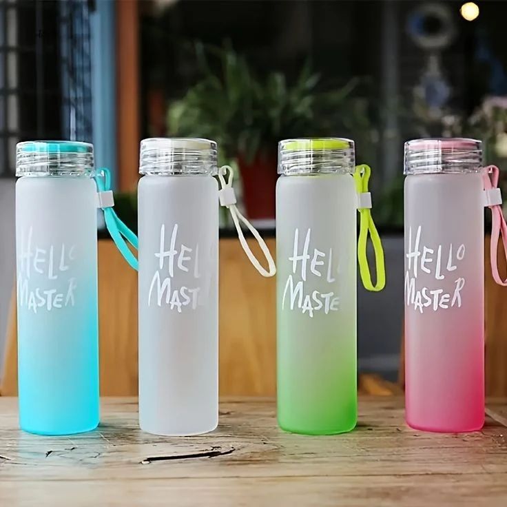 Hello Master Glass Water Bottle - 480ml