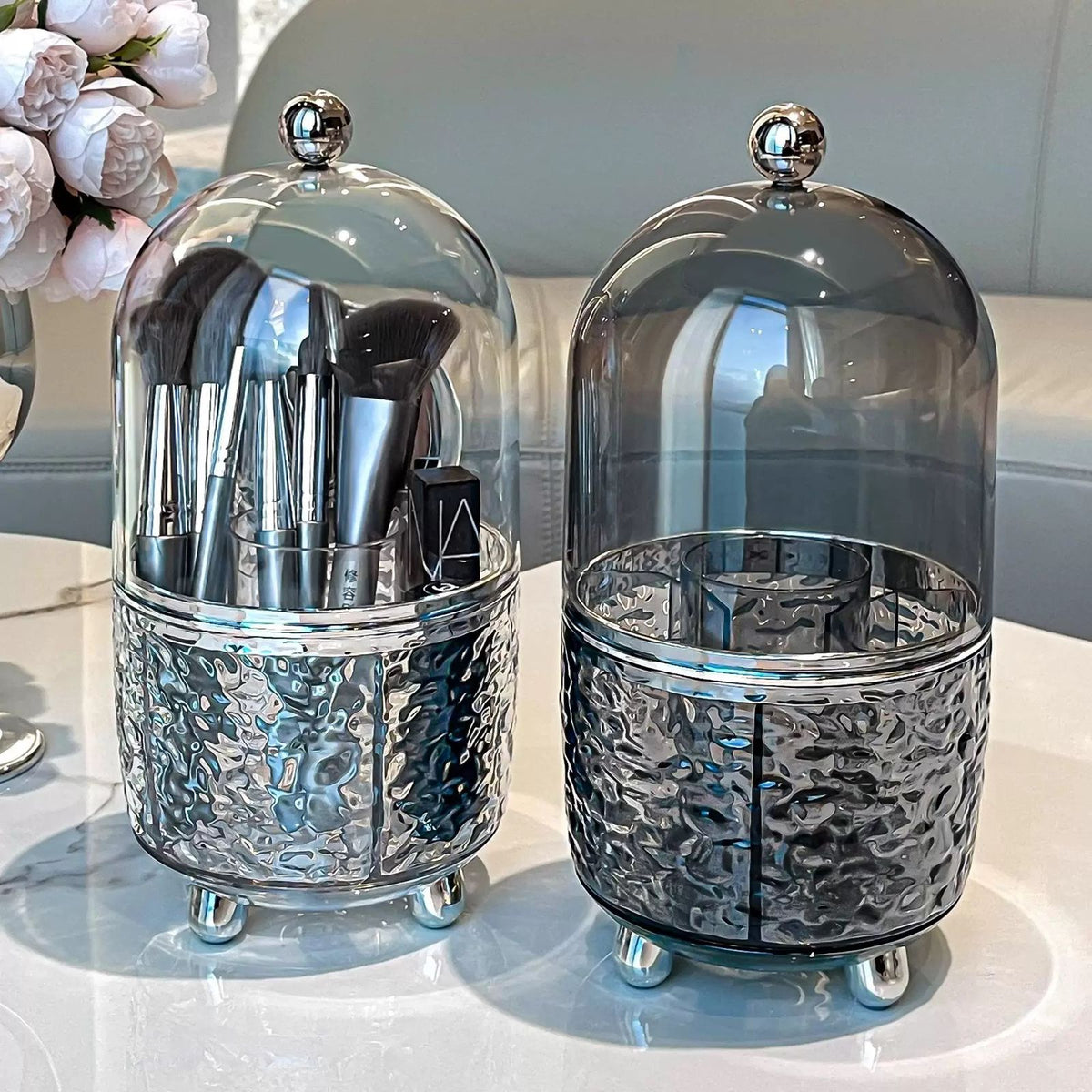 Fancy Brush Holder With 12Pcs Makeup Brushes