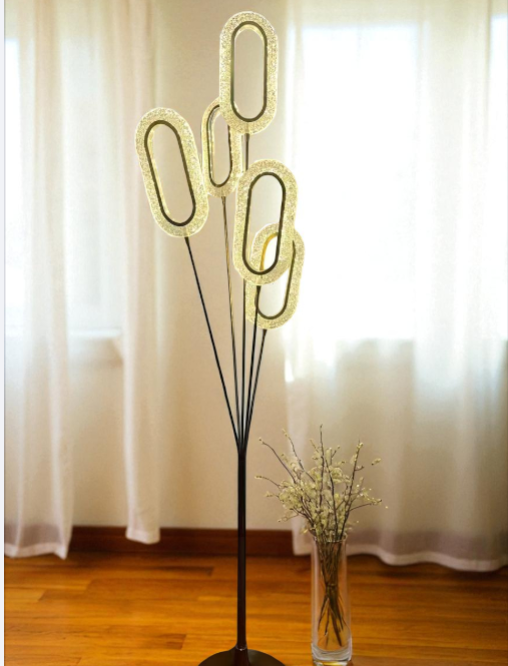 Modern Oval Capsule LED Floor Lamp