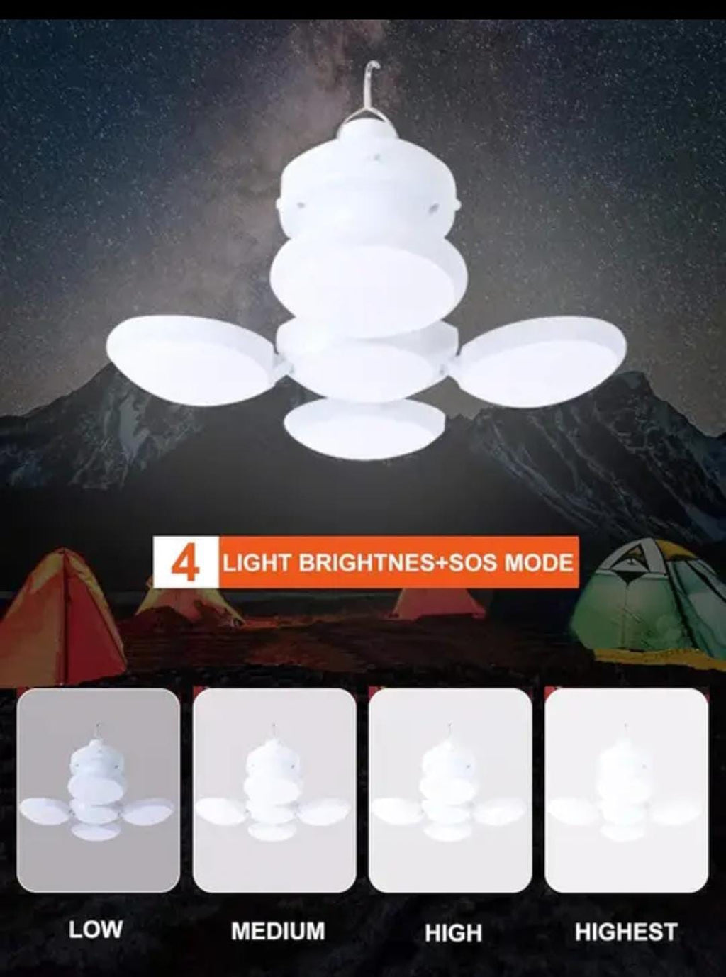 Solar LED Camping Light