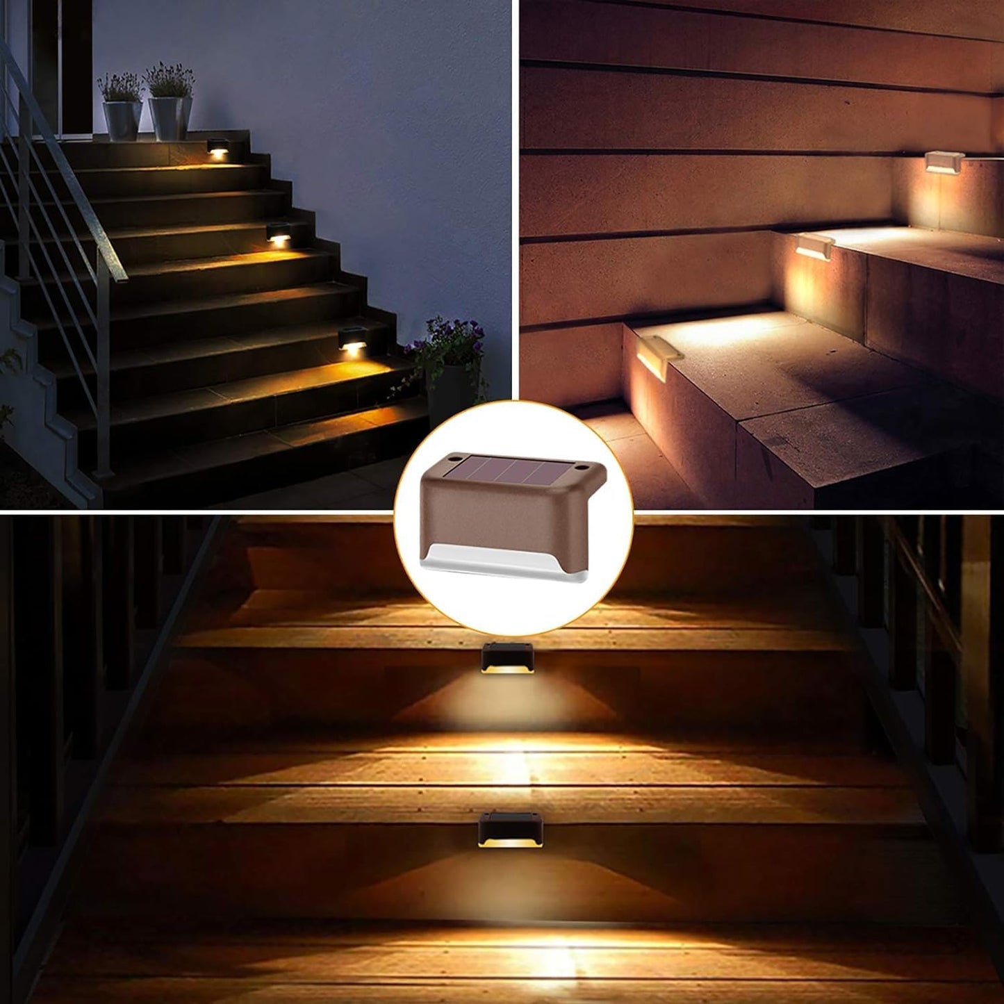 Waterproof Solar Deck fence Lights - (Pack of 2)
