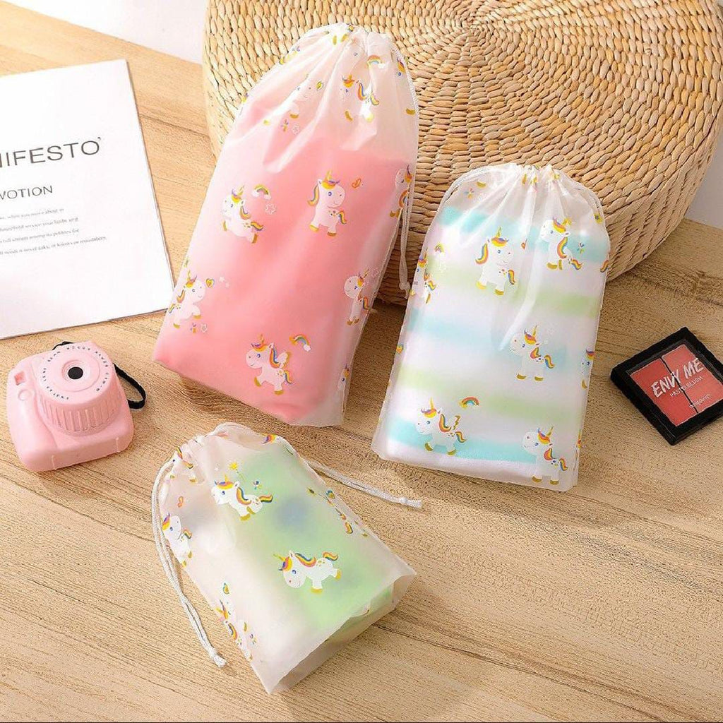 PVC Travel Pouch - 10 Pcs Set - Storage