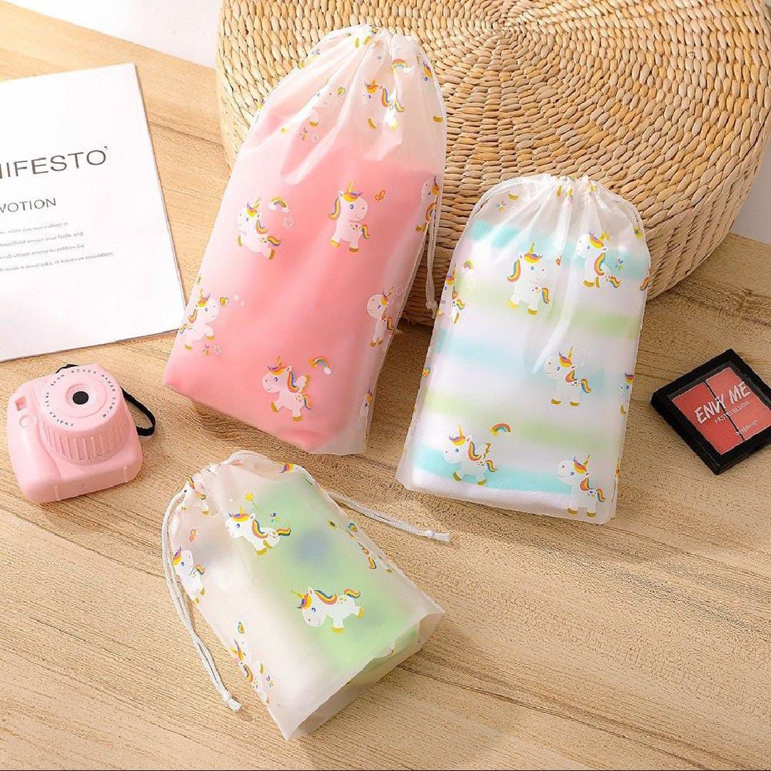 PVC Travel Pouch - 10 Pcs Set - Storage