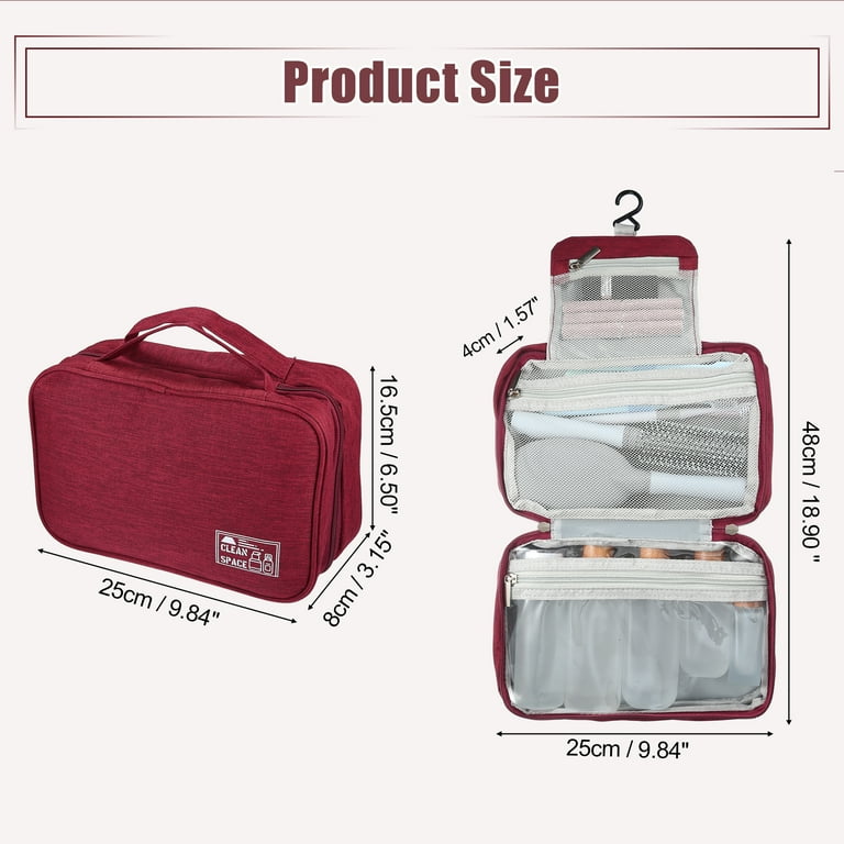Travel  Makeup Bag with Compartments - Organizer