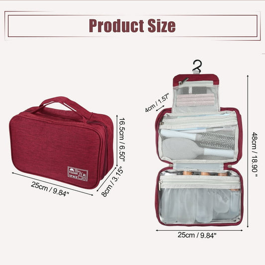 Travel  Makeup Bag with Compartments - Organizer