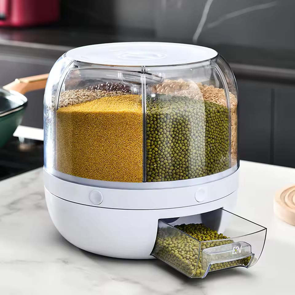 Rotating Grain Organizer - 7 litr - Premium Quality