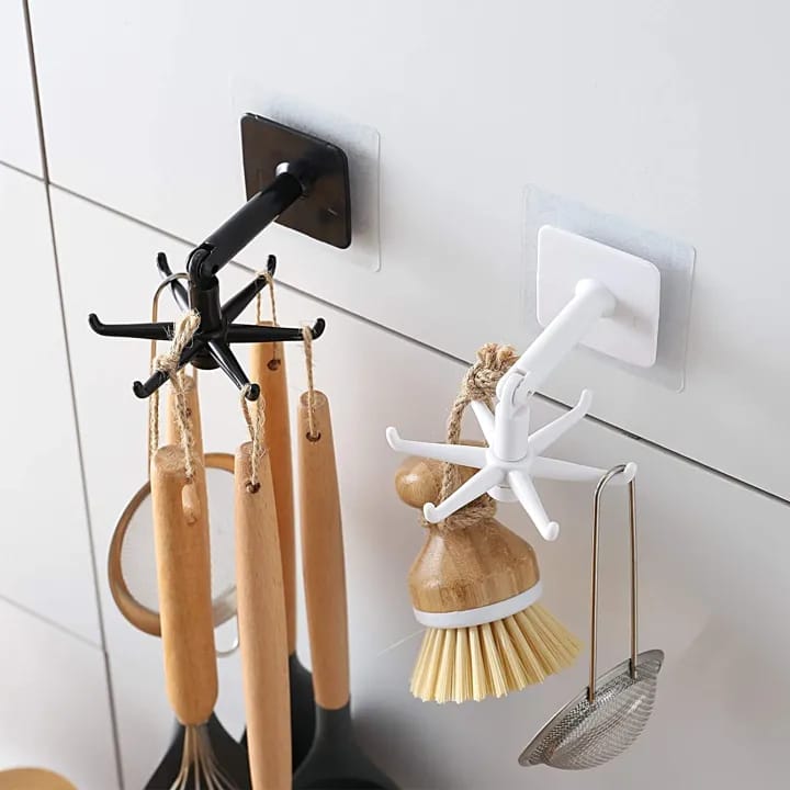 360° Rotating Folding Hook - Holder