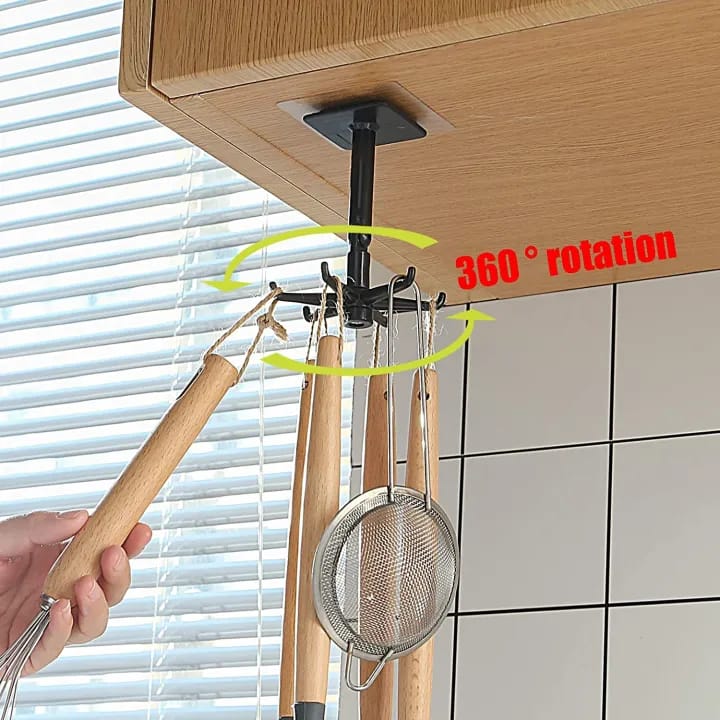 360° Rotating Folding Hook - Holder