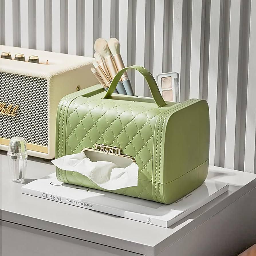 Multi-functional Tissue Box Organizer