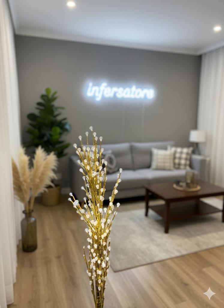 Decorative Gold LED Twig Tree