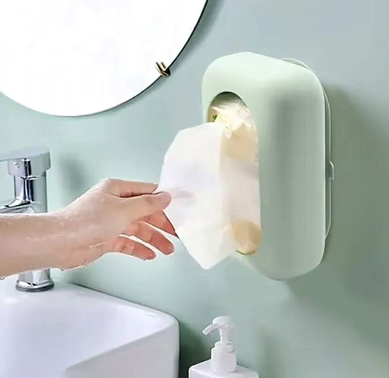 Silicone Tissue Box Cover with Suction Cup