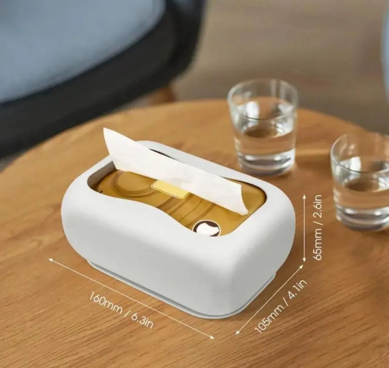 Silicone Tissue Box Cover with Suction Cup