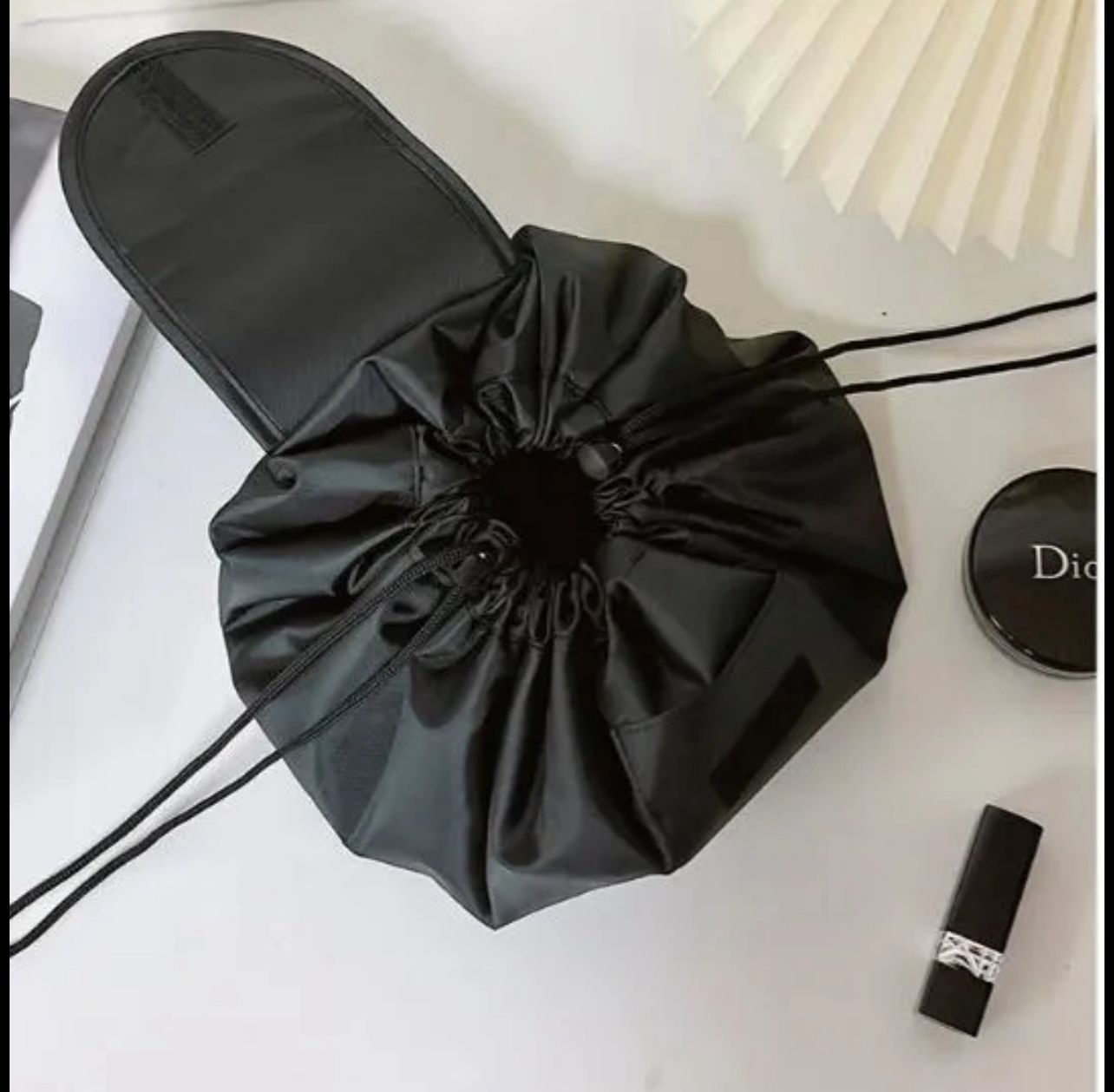 Drawstring Makeup Pouch - Organizer