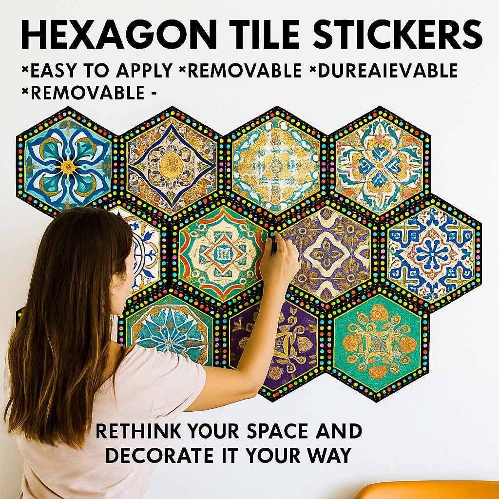 Self-Adhesive Peel &amp; Stick Wall Decals - Pack of 12