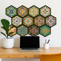Self-Adhesive Peel &amp; Stick Wall Decals - Pack of 12
