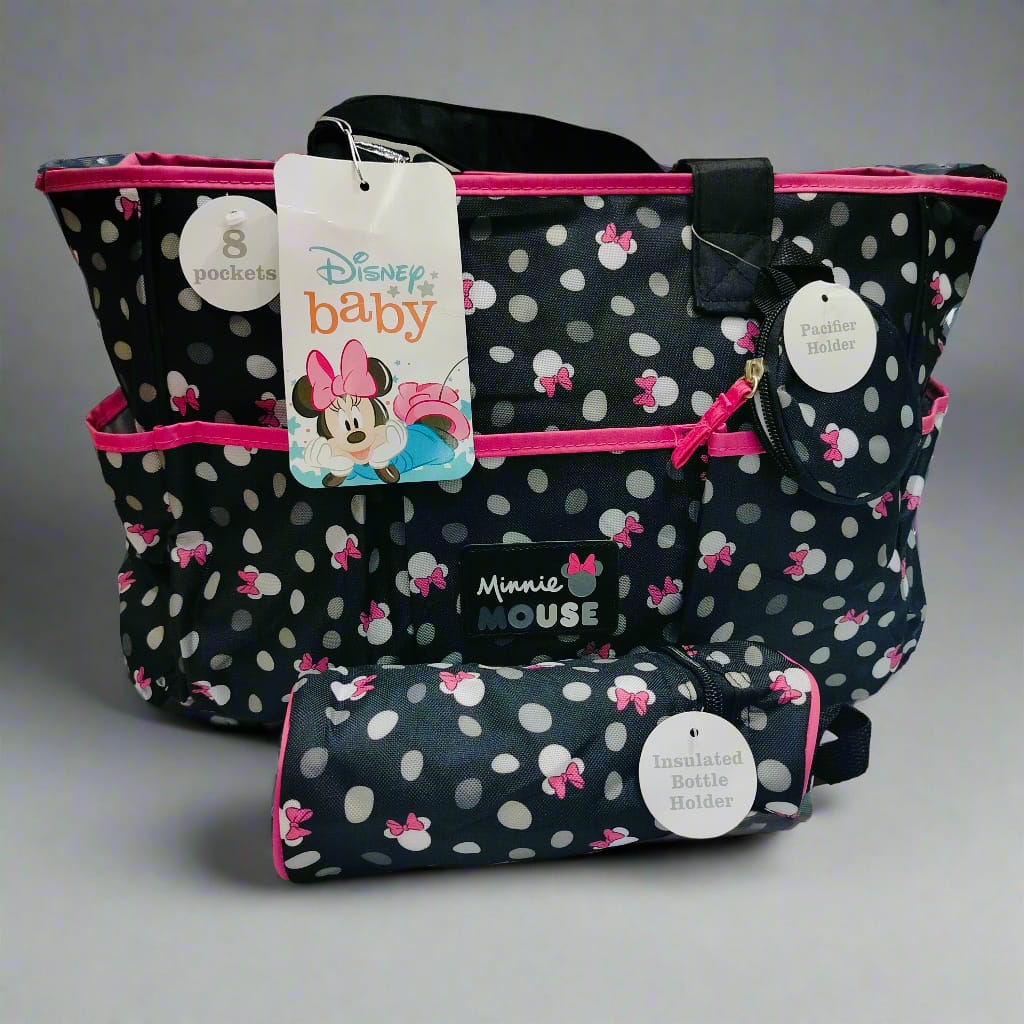 Disney Minnie Mouse Baby Diaper Bag (Imported) - Organizer