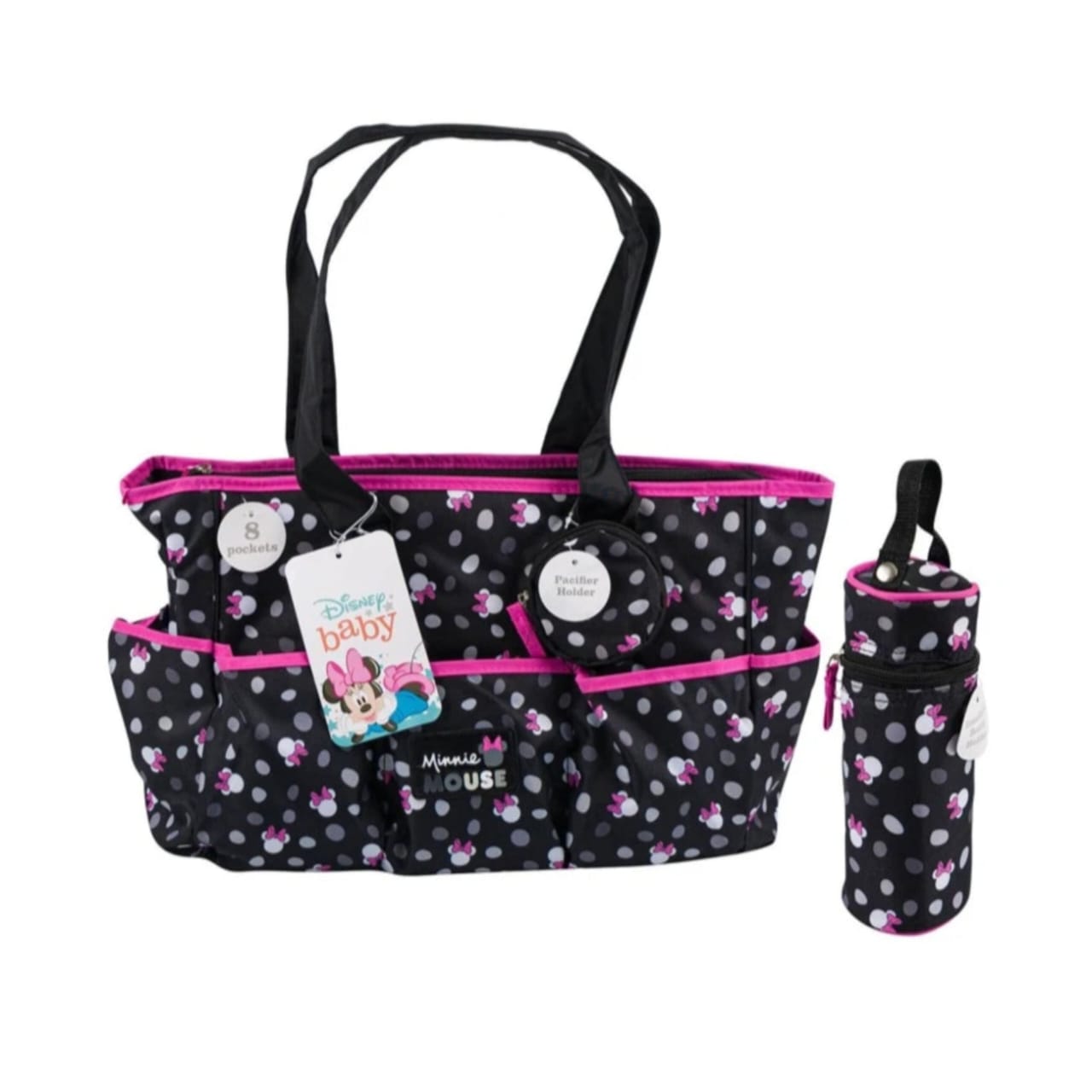 Disney Minnie Mouse Baby Diaper Bag (Imported) - Organizer