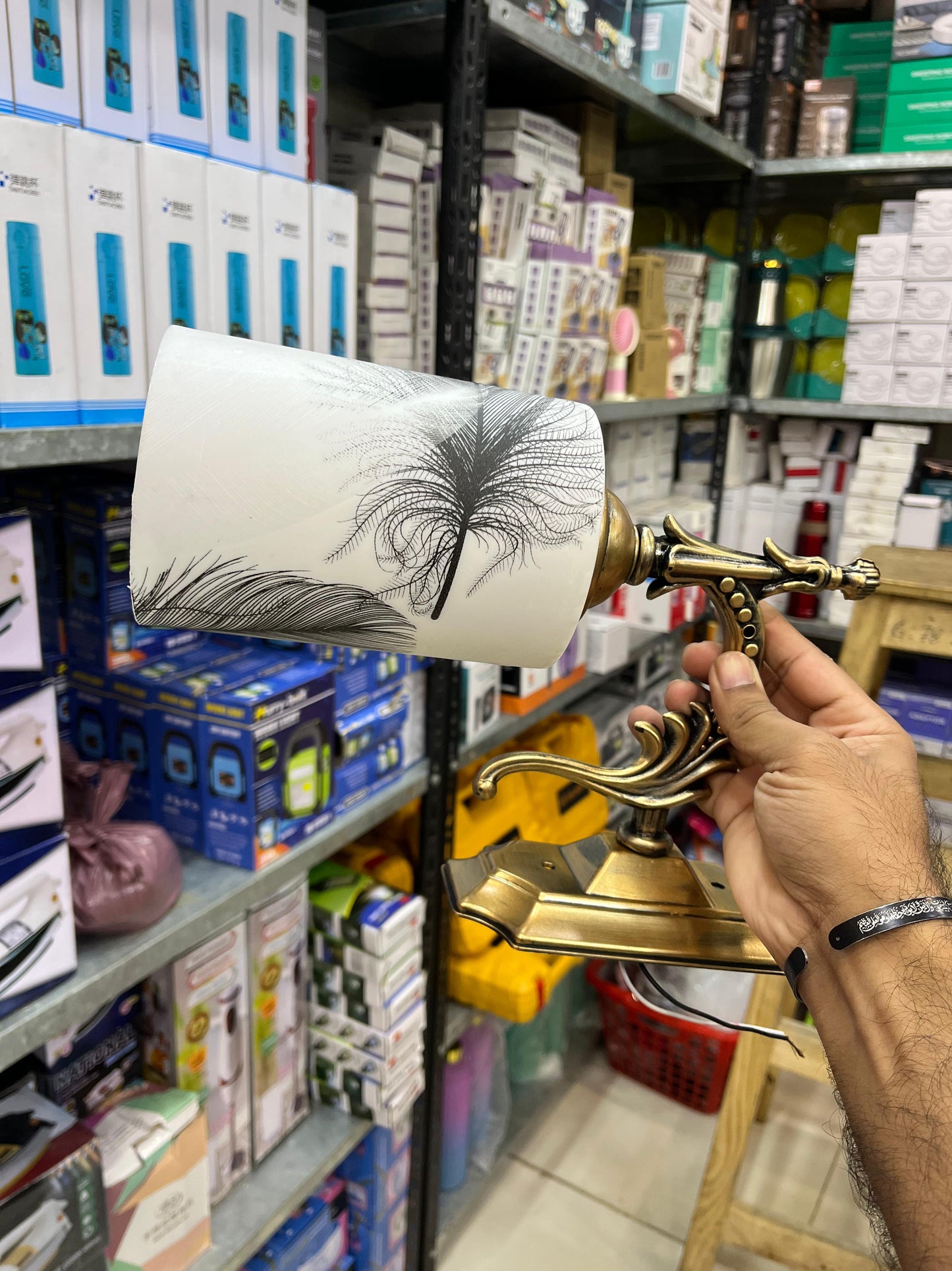 Acrylic Wall Mounted Lamp Holder - Set of 2