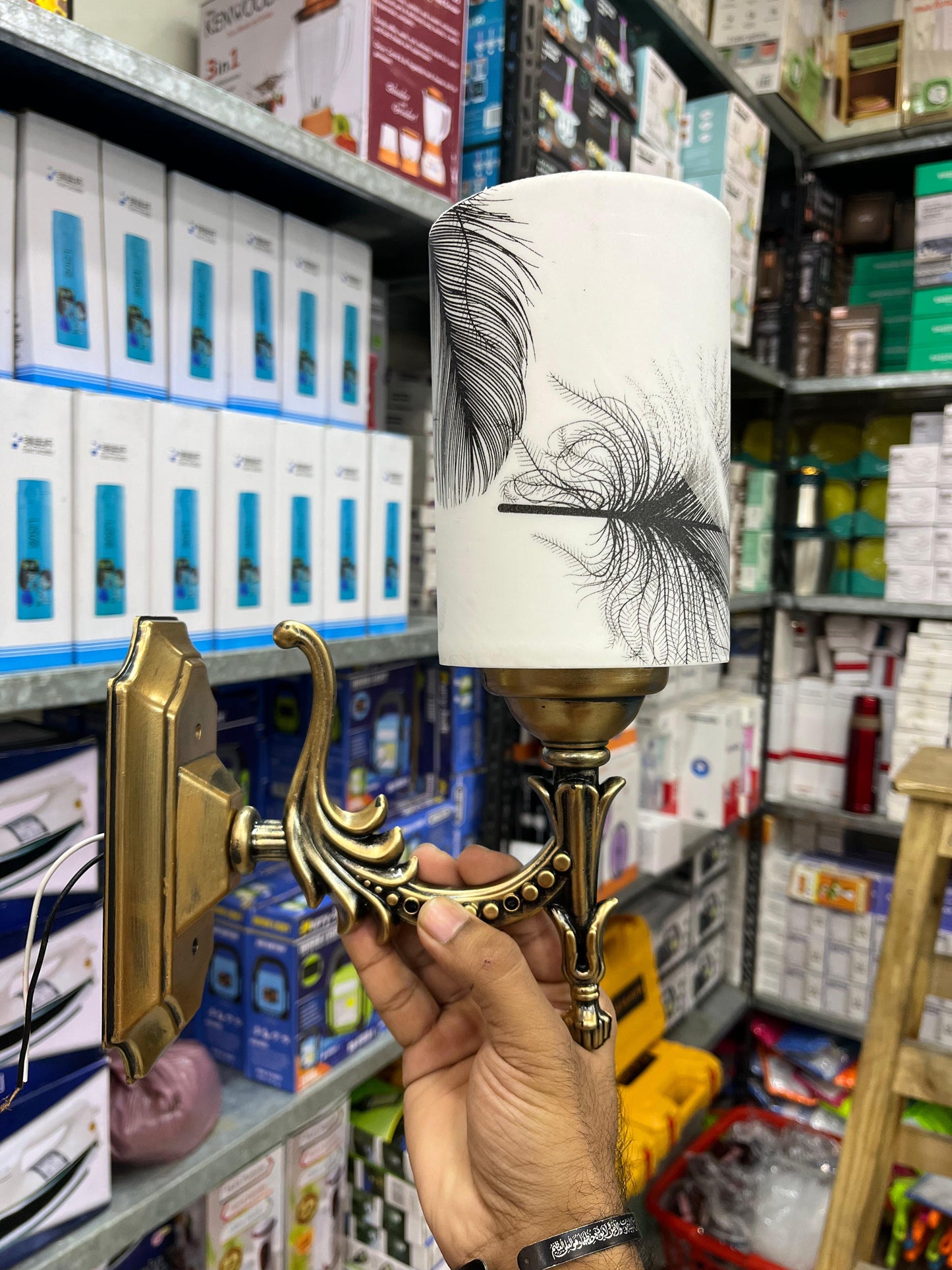 Acrylic Wall Mounted Lamp Holder - Set of 2