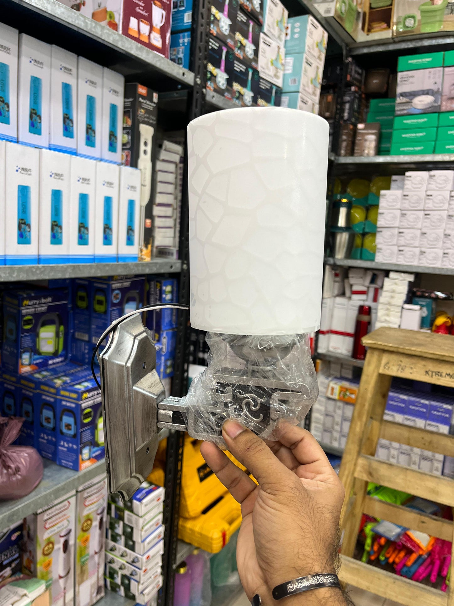 Acrylic Wall Mounted Lamp Holder - Set of 2