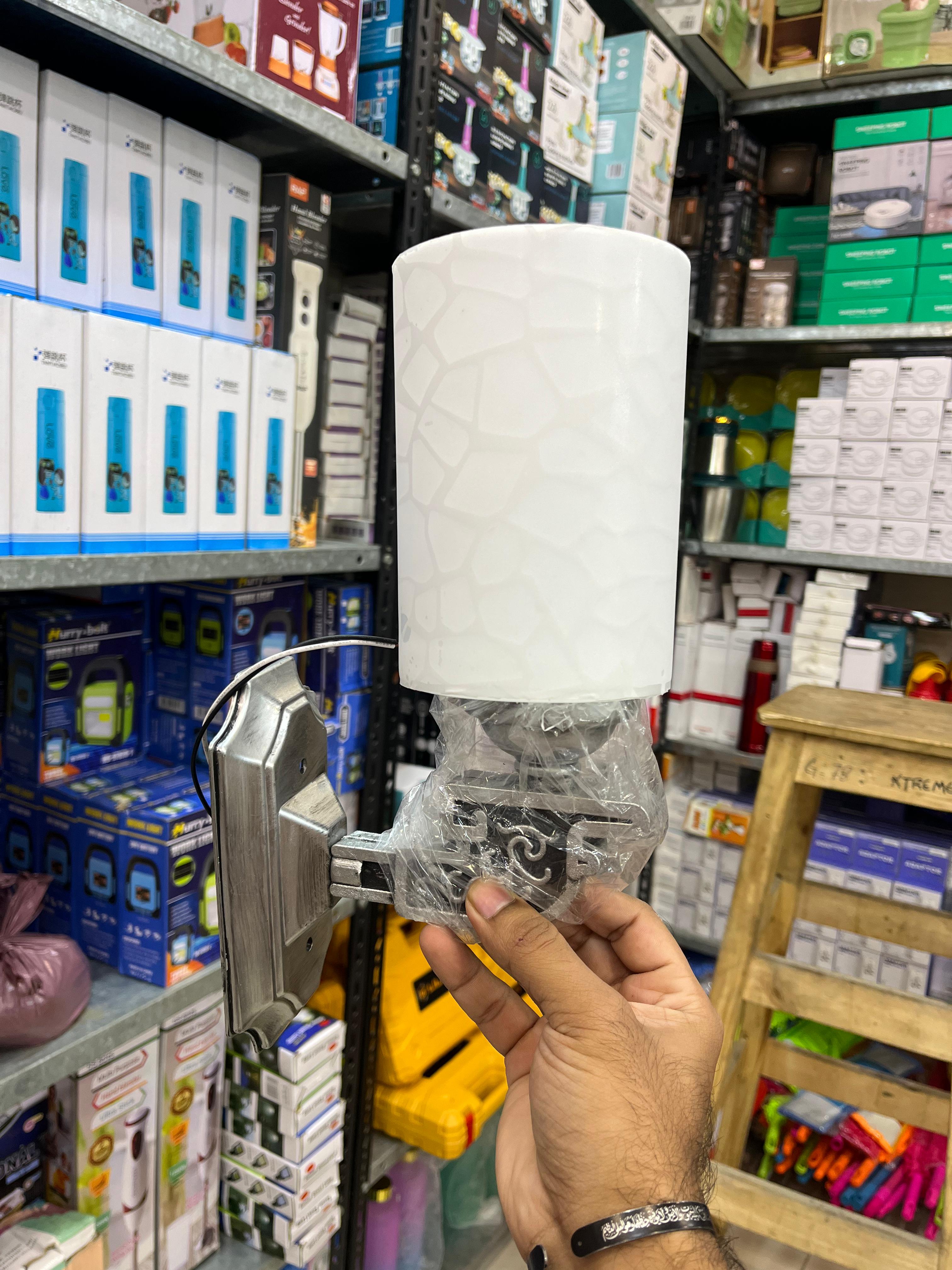 Acrylic Wall Mounted Lamp Holder - Set of 2