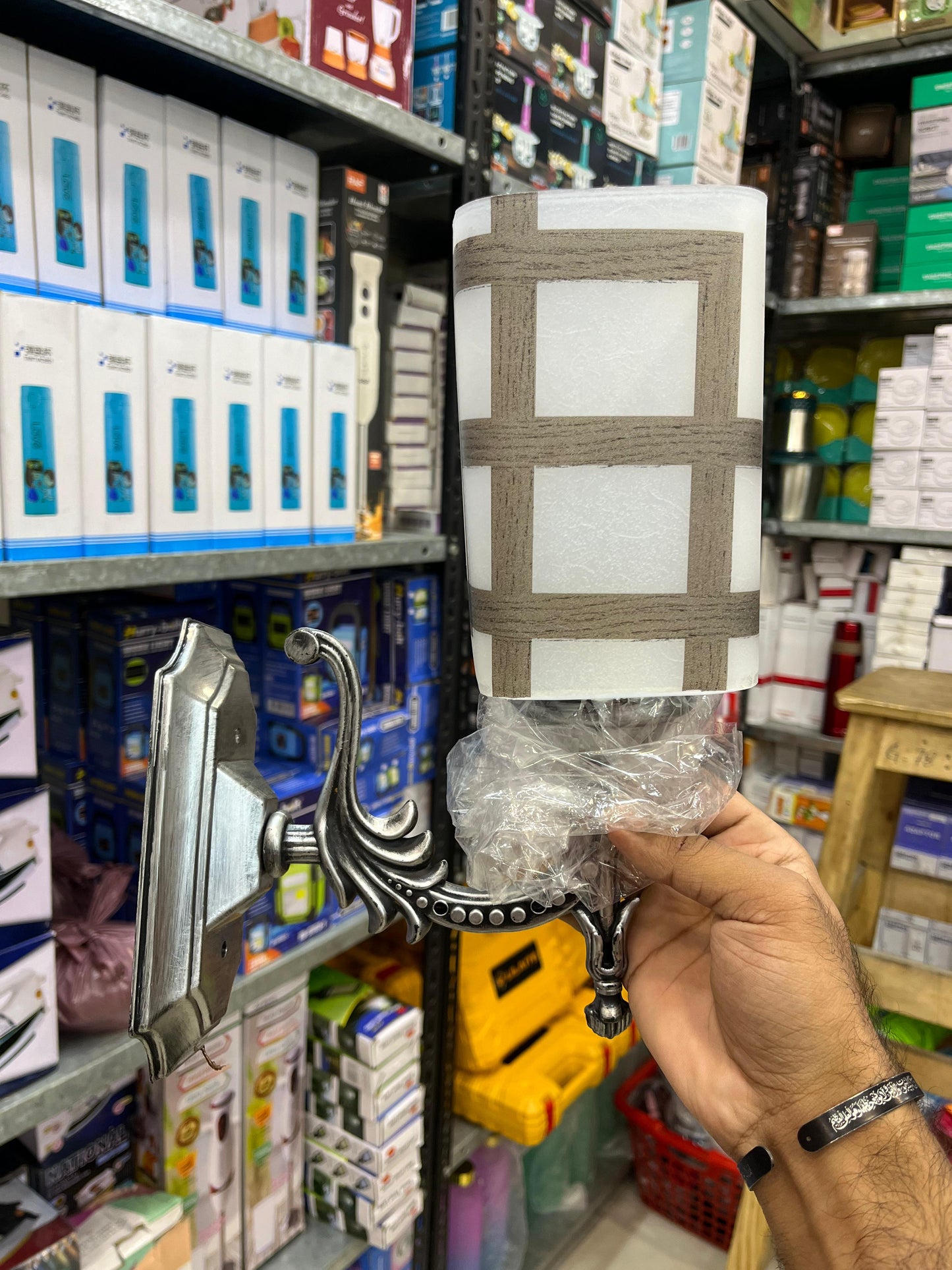 Acrylic Wall Mounted Lamp Holder - Set of 2