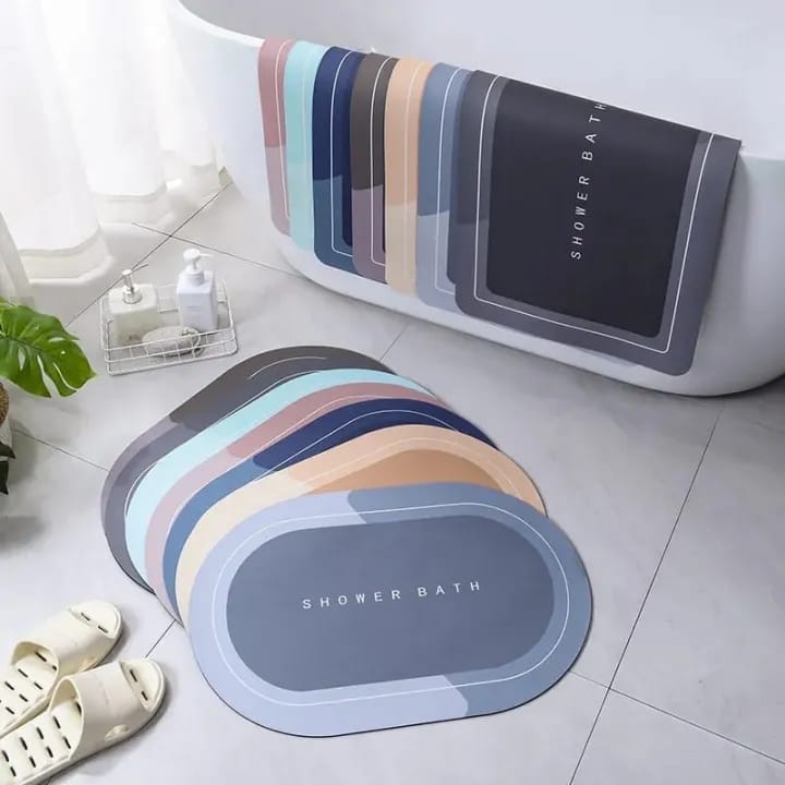Oval Quick-Dry Non-Slip Floor Mat