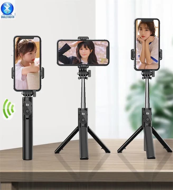 WIRELESS SELFIE STICK  BLUETOOTH REMOTE & TRIPOD STAND