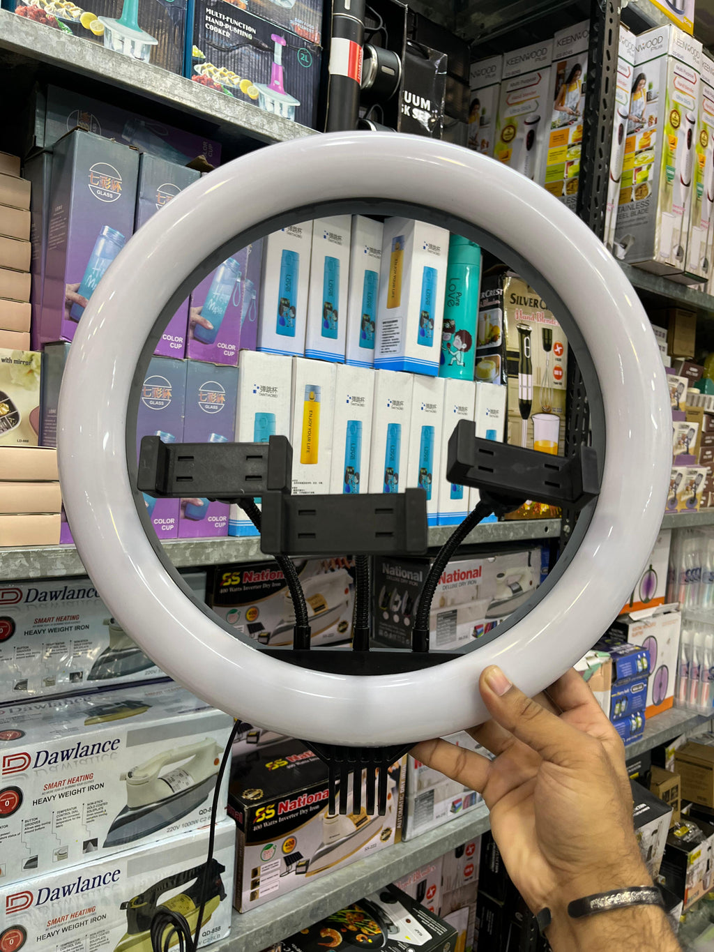36CM Big Size 3 Mobile Holder LED Ring Light - Lighting Studio