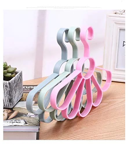 Function Plastic Scarf Hanger 5 Holes Hanger - Organizer